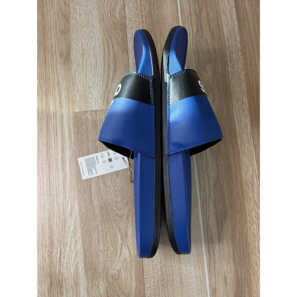 Adidas Adilette Comfort Slides Slip-ons Men Size 13 Style GV9713 Blue White New main image 16